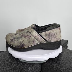 Dansko XP 2.0 Professional Clogs Women 40 US 9.5-10 Shoes Gray Purple Work